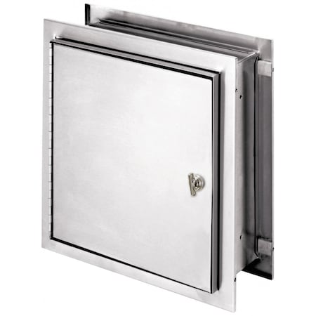 Omnimed SS Recessed Pass-Thru Specimen Cabinet With Privacy Shield (5"-7.25"Wi 181786W784